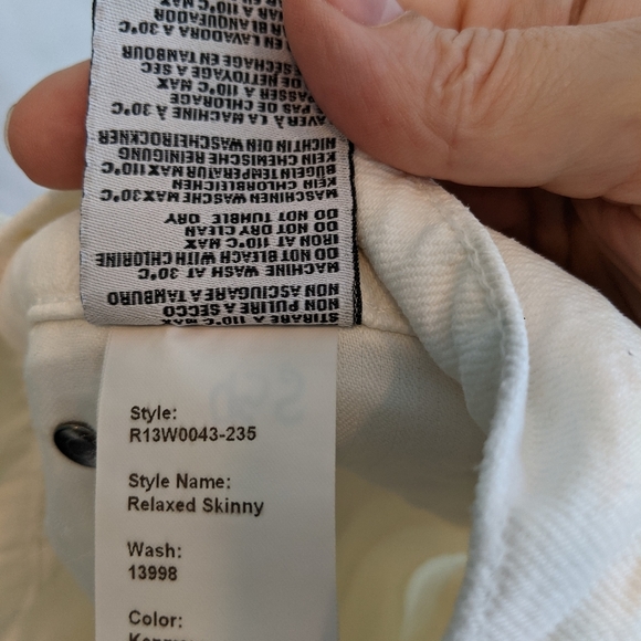 R13 skinny relaxed jeans Kenmare wash 26 BNWT - Picture 15 of 15